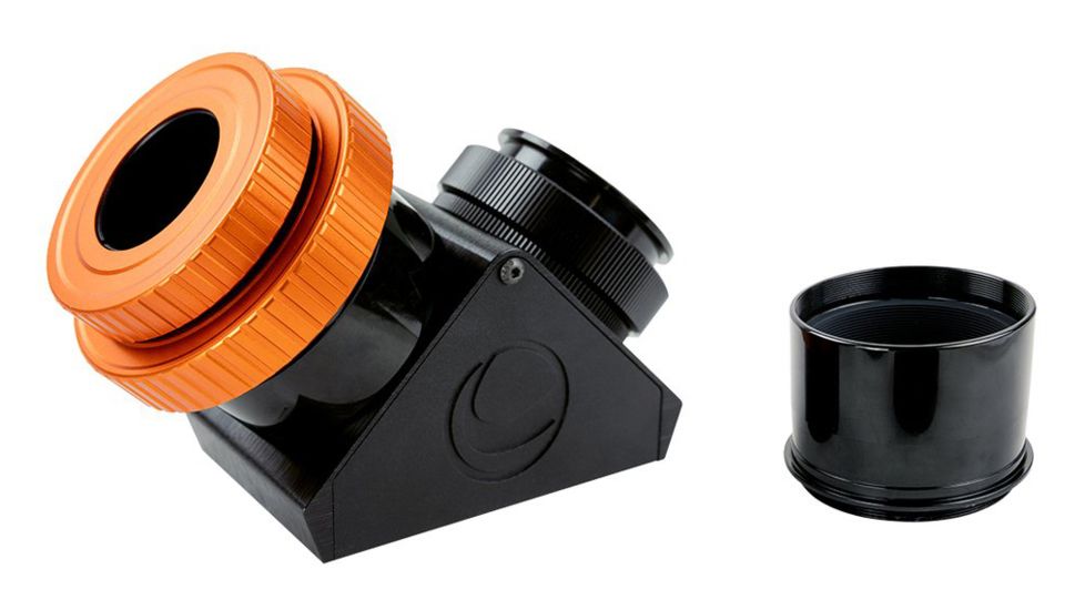 Celestron Dielectric Star Diagonal, 2in w/ Twist-Lock, Black/Orange, 93573