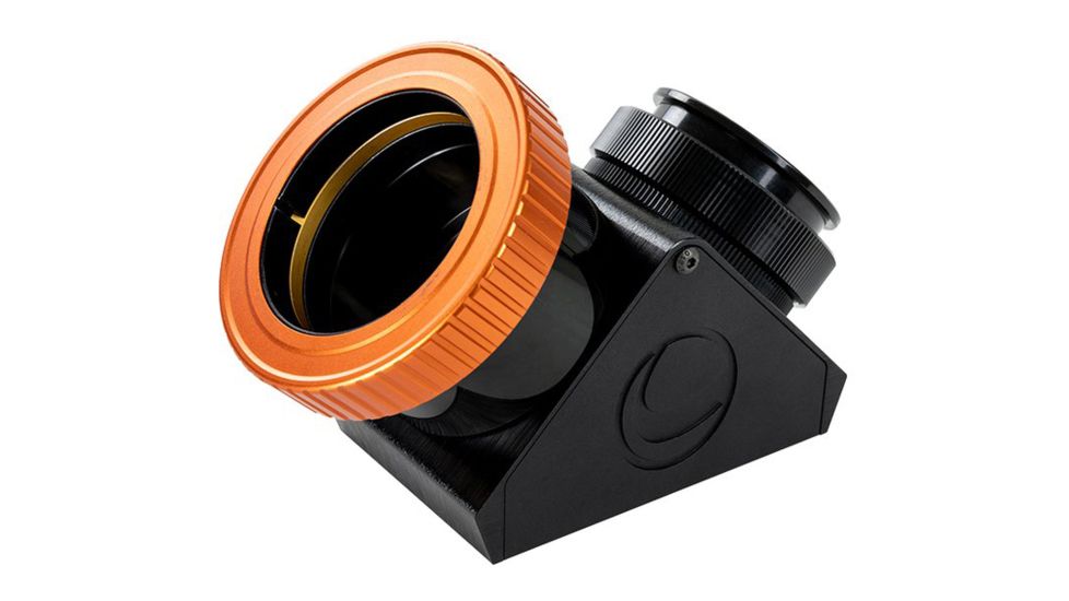 Celestron Dielectric Star Diagonal, 2in w/ Twist-Lock, Black/Orange, 93573