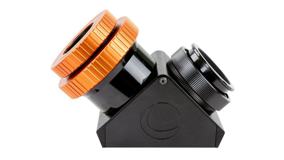 Celestron Dielectric Star Diagonal, 2in w/ Twist-Lock, Black/Orange, 93573