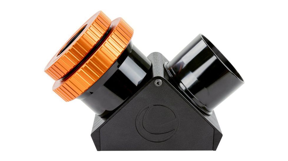 Celestron Dielectric Star Diagonal, 2in w/ Twist-Lock, Black/Orange, 93573
