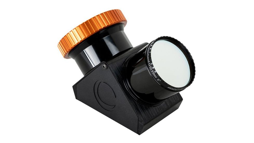 Celestron Dielectric Star Diagonal, 2in w/ Twist-Lock, Black/Orange, 93573