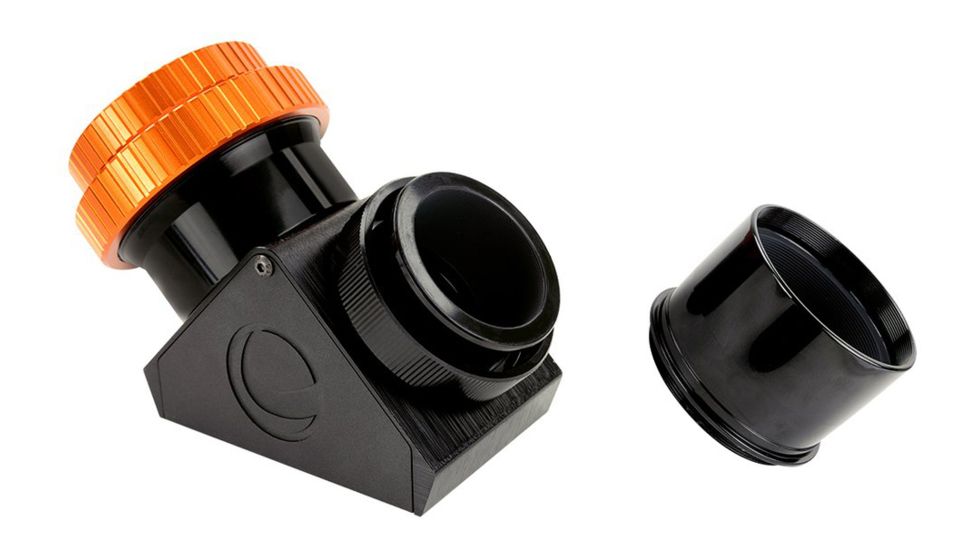 Celestron Dielectric Star Diagonal, 2in w/ Twist-Lock, Black/Orange, 93573
