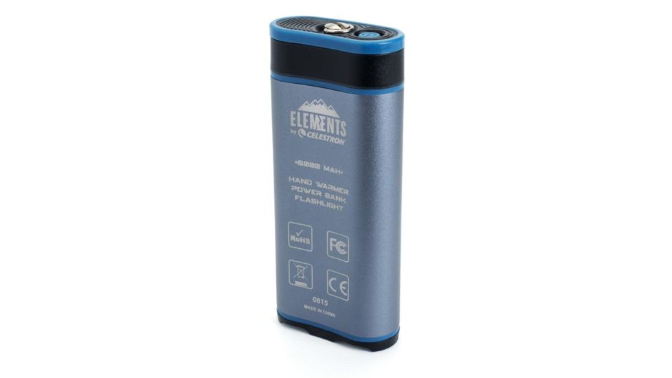 Celestron Elements FireCel Mega 6 Hand Warmer/Charger  w/ Flashlight 93548