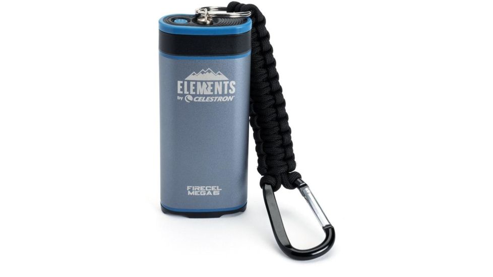 Celestron Elements FireCel Mega 6 Hand Warmer/Charger  w/ Flashlight 93548