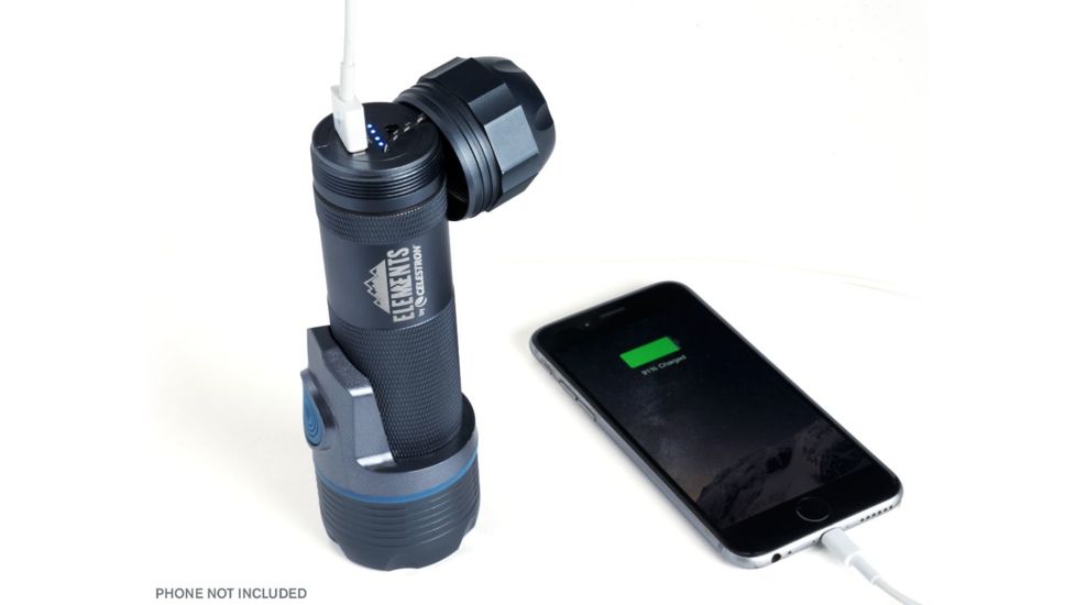 Celestron Elements ThermoTorch 5, 3-in-1, Flashlight, Hand Warmer and Power Bank, Blue 94552