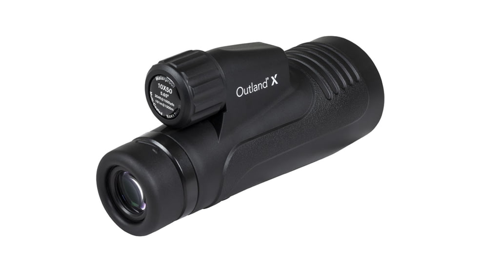 Celestron Outland X 10x50 Monocular w/ Smartphone Adapter, 16.8 mm, Bak-4, Multicoated, Black, 72370