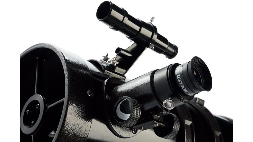 OpticsPlanet Exclusive Celestron PowerSeeker 127EQ Telescope w/Smartphone Adapter, Black, 21049-OP-DS