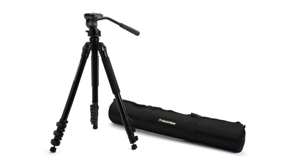 Celestron Regal Premium Adjustable Aluminum Tripod, Black 82052
