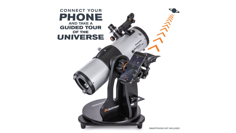 Celestron StarSense Explorer 114mm Tabletop Dobsonian, Silver/Black, 22480
