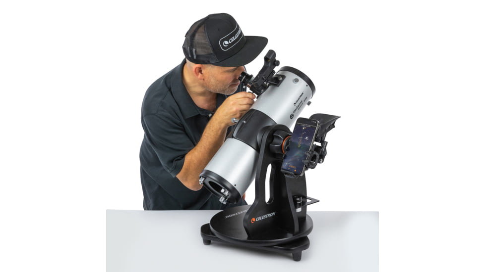 Celestron StarSense Explorer 114mm Tabletop Dobsonian, Silver/Black, 22480