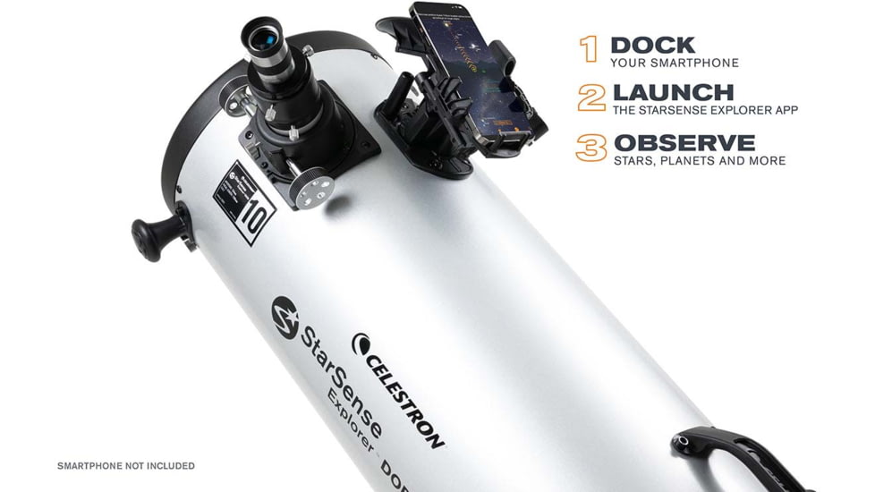 Celestron Starsense Explorer Dobsonian Telescope, 10in, 48x, 22471