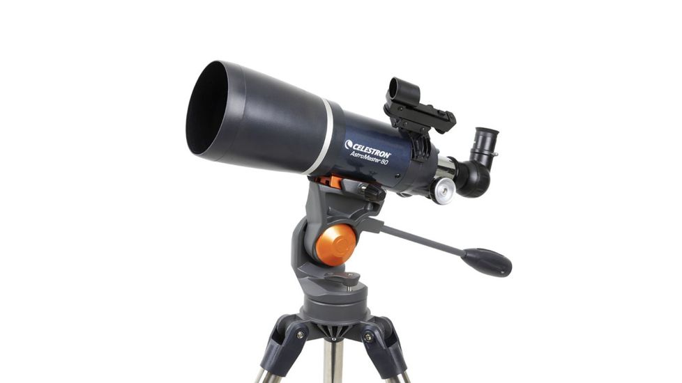 Celestron Telescope AstroMaster 80AZ Short Refractor, f/5, Blue, 21082