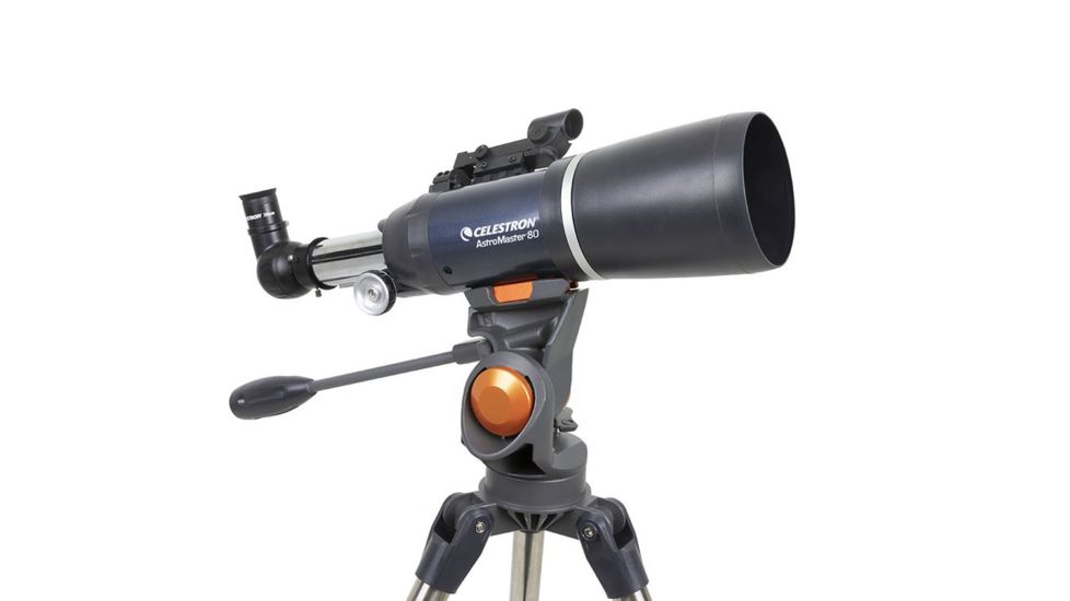 Celestron Telescope AstroMaster 80AZ Short Refractor, f/5, Blue, 21082