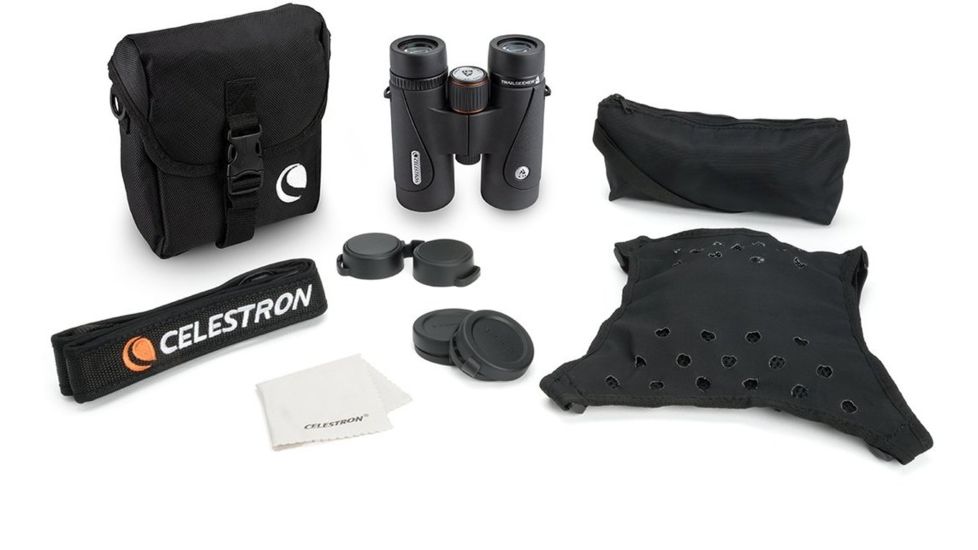 Celestron Trailseeker ED 8x42mm Roof Prism Binoculars, Black, 71405