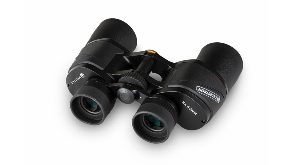 Celestron Ultima 8x42mm Porro Binocular, 18 mm, Bak-4, Multicoated, Black, 72252
