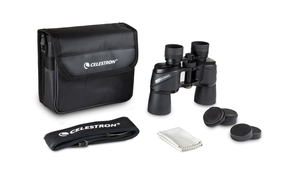 Celestron Ultima 8x42mm Porro Binocular, 18 mm, Bak-4, Multicoated, Black, 72252