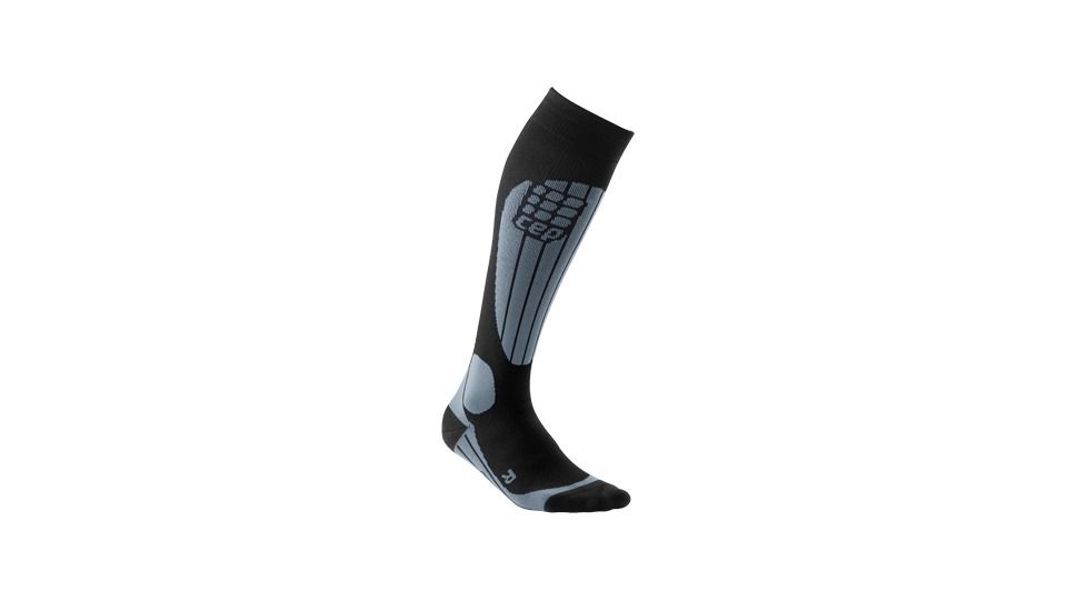 CEP Wintersports Compression Socks-III-Black/Grey