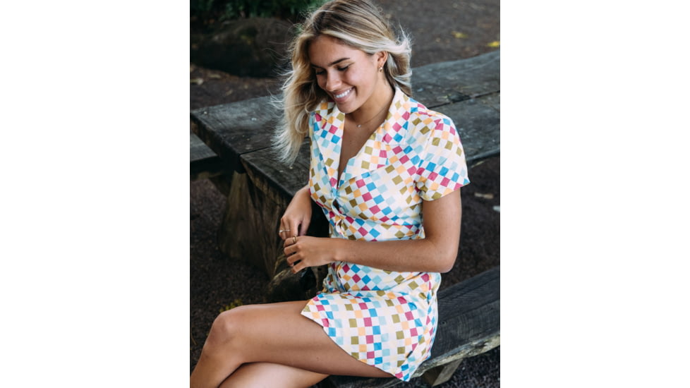 Body Glove Malia Dress Button-Up Dress - Multi 778117E2, M, Multi, JD3998-964-M