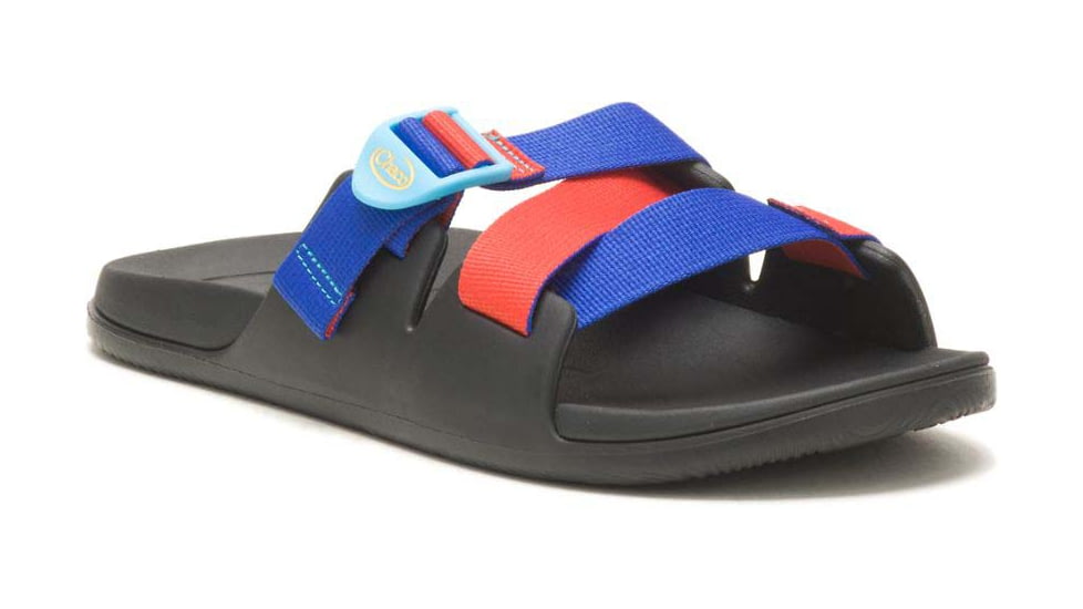 Chaco Chillos Clog Sandals - Mens, BlueRed, 12, JCH108645-M-12