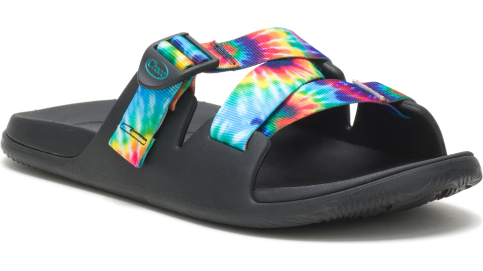 Chaco Chillos Slide - Mens, Dark Tie Dye, 9, Medium, JCH108033-9