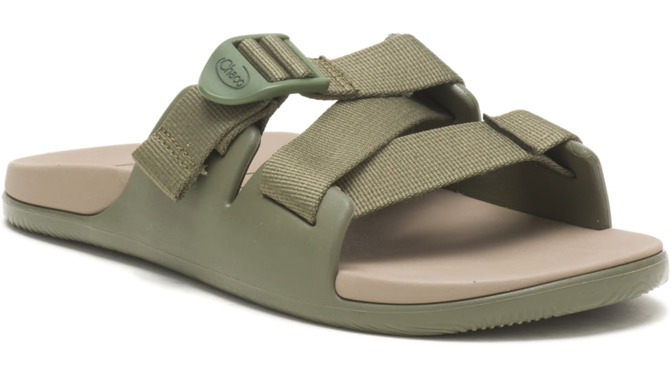 Chaco Chillos Slide - Womens, Fossil, 8, Medium, JCH109124-8