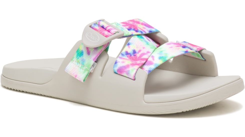 Chaco Chillos Slide - Womens, Light Tie Dye, 9, Medium, JCH108732-9