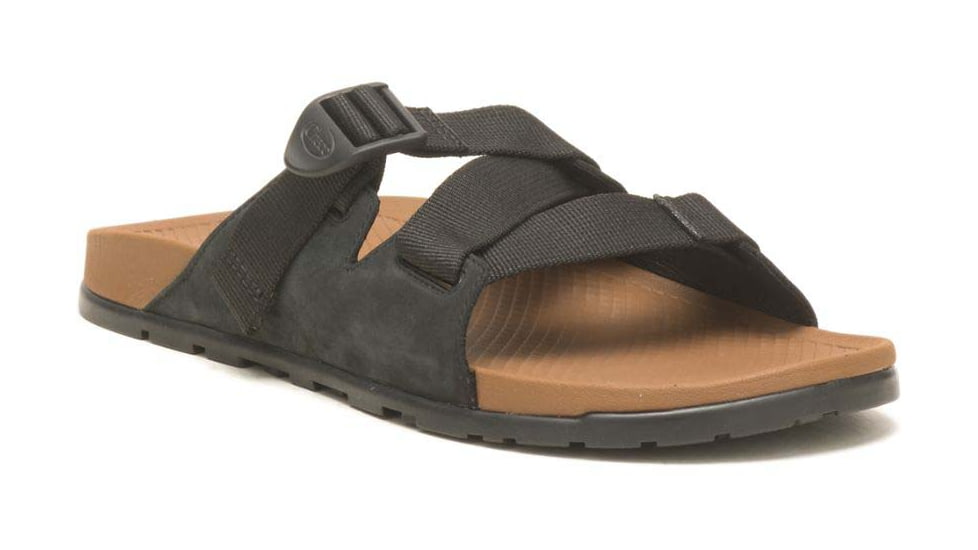 Chaco Lowdown Leather Slide - Mens, Black, 8, JCH108619-M-8