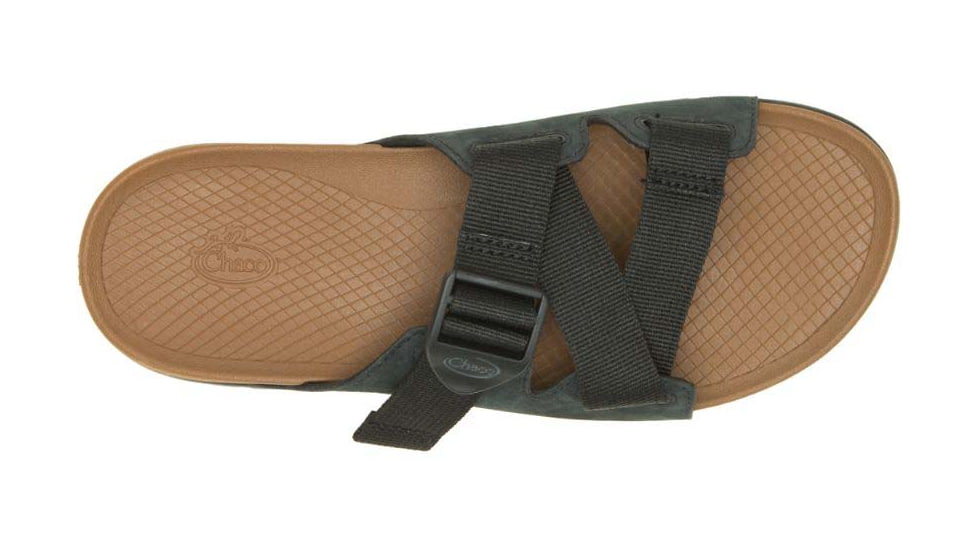 Chaco Lowdown Leather Slide - Womens, Black, 8, JCH109412-M-8