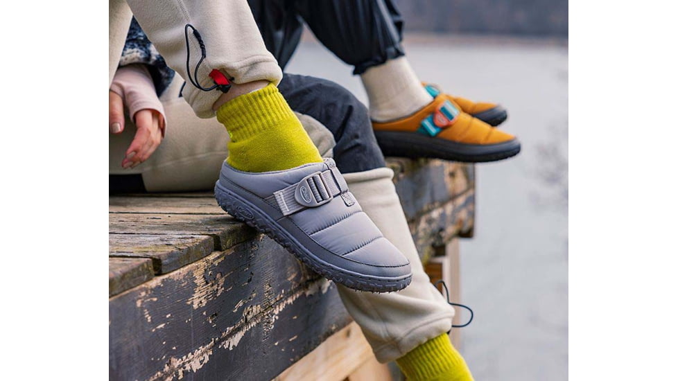 Chaco Ramble Puff Clog Shoes - Womens, Ash Gray, 8.5, JCH109306-8.5