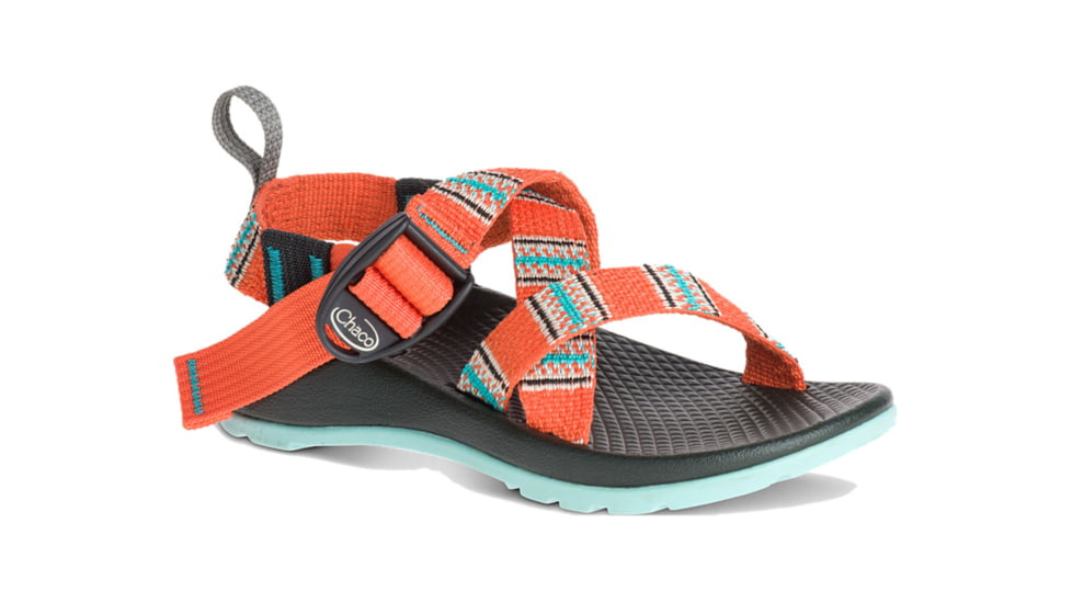 Chaco Z1 Ecotread Sandals - Kids, 11 Kid, Banded Coral, J180006-11