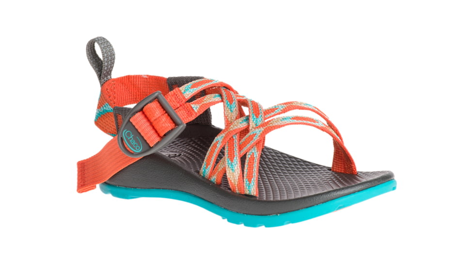 Chaco ZX1 Ecotread Kids Sandal, Zigzag Coral, 2, J180010-2