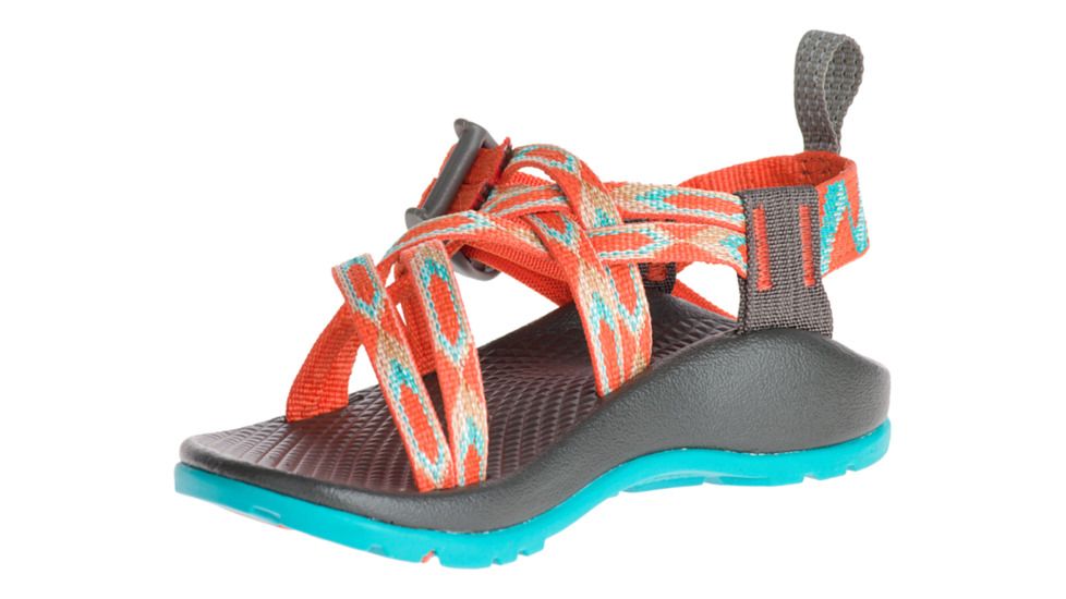 Chaco ZX1 Ecotread Sandal, Kids, Zigzag Coral, Medium, 10 US J180010