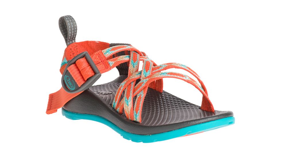 Chaco ZX1 Ecotread Sandal, Kids, Zigzag Coral, Medium, 10 US J180010