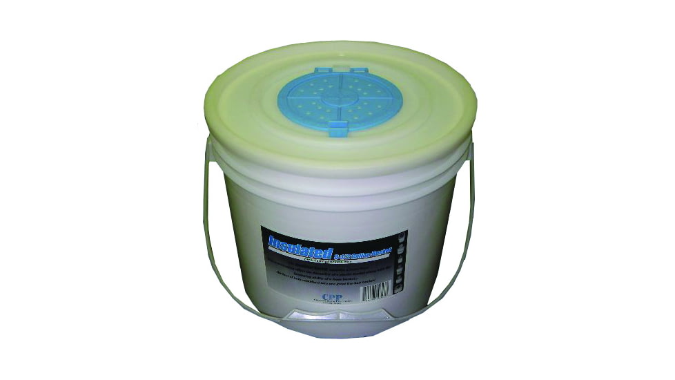 Challenge Plastics Insulated Bait Bucket with Lid, 3.5 Gal, 50327