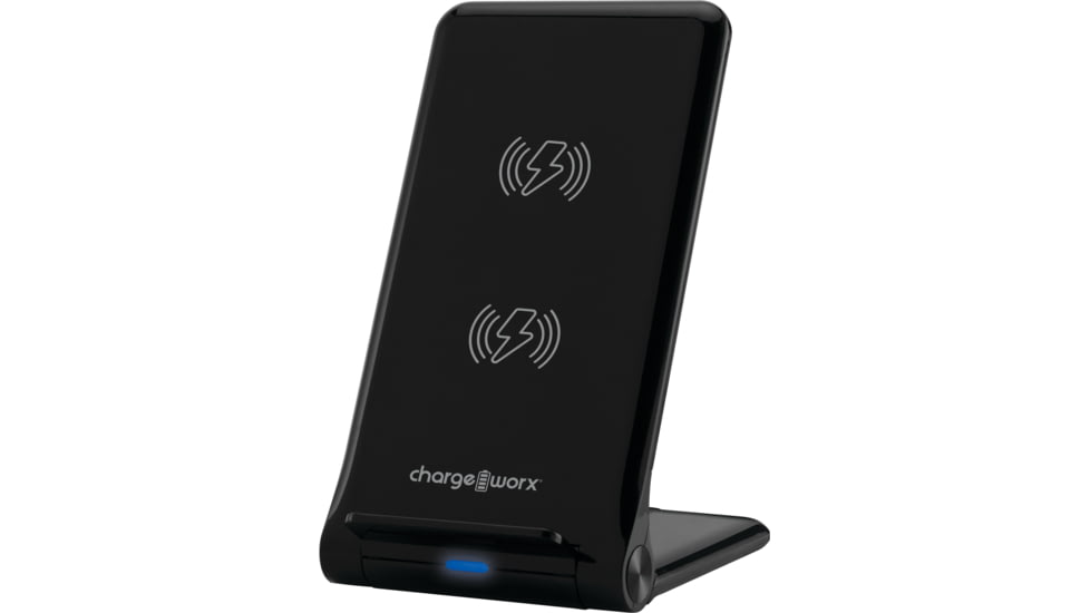 Chargeworx Wireless Charghing Pad and Stand, Black, CHA-CX5160BK