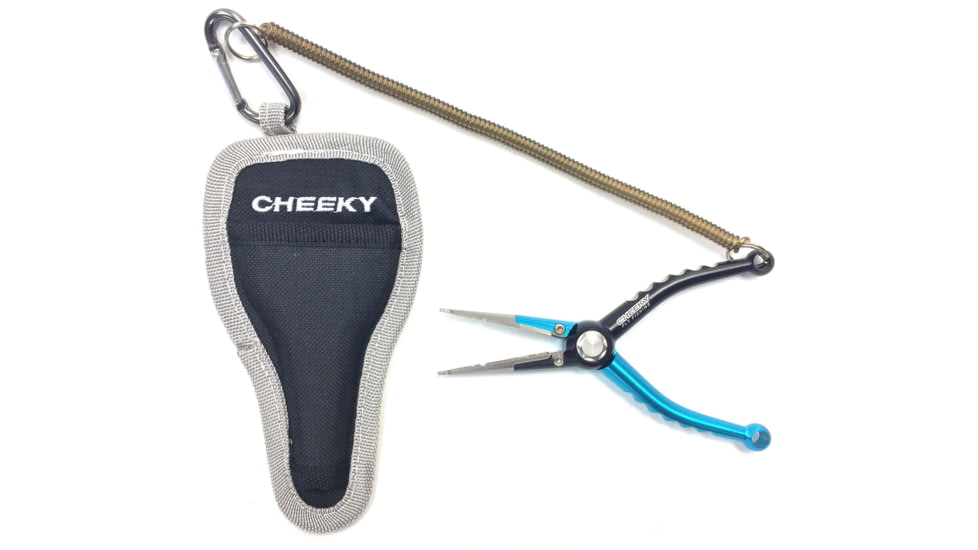 Cheeky Fishing 550 Fishing Pliers, Blue/Black, 5.5 in 1.8 oz, C-PLI-550-BB