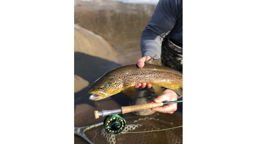 Cheeky Fishing Launch 325 Fly Reel, Green/Black, 2-4 wt, 3.25 in diameter, C-LAU-325-RGB
