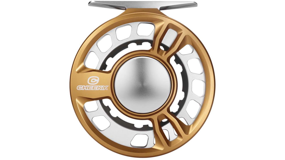 Cheeky Fishing Limitless 325 Fly Reel, Orange/Silver, 2-4 wt, 3.25 in diameter, C-LIM-325-ROS