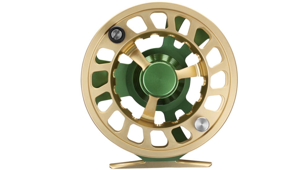 Cheeky Fishing Limitless 375 Fly Reel, Green/Gold, 5-7 wt, 3.75 in diameter, C-LIM-375-RGG