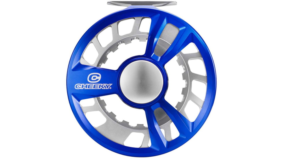 Cheeky Fishing Limitless 525 Fly Reel, Blue/Silver, 12-16 wt, 5.25 in diameter, C-LIM-525-RBS