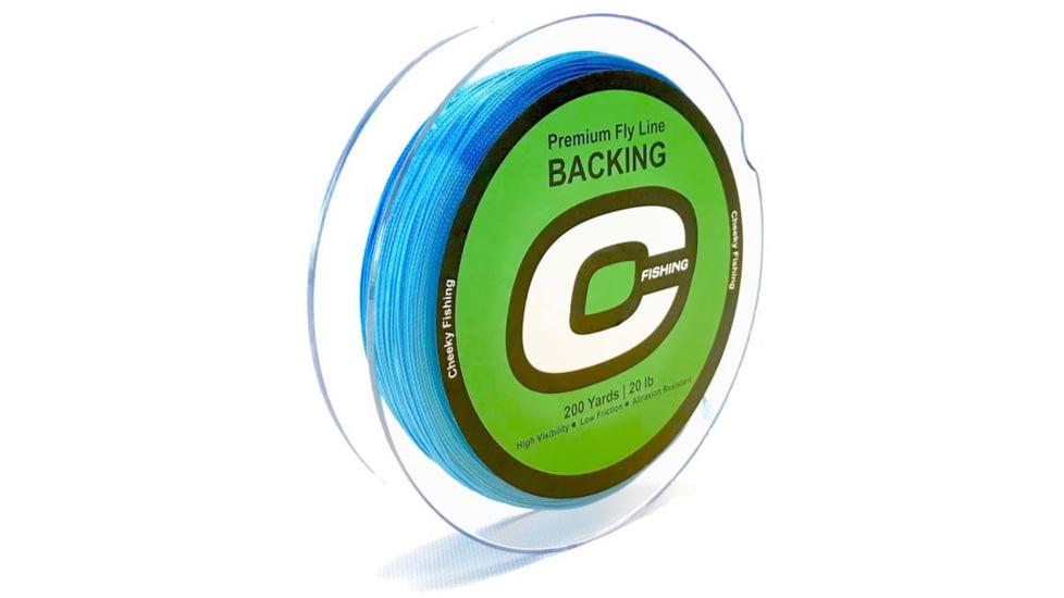Cheeky Fishing Premium Fly Line Backing, 20 lb, Blue, C-BAC-20B-200