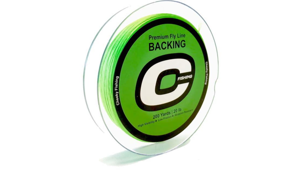 Cheeky Fishing Premium Fly Line Backing, 20 lb, Green, C-BAC-20G-200