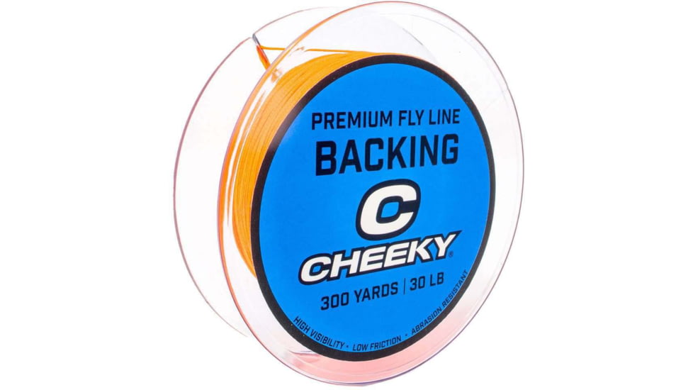 Cheeky Fishing Premium Fly Line Backing, 30 lb, Orange, C-BAC-30O-300
