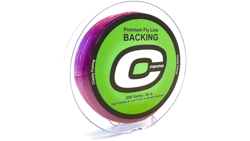 Cheeky Fishing Premium Fly Line Backing, 20 lb, Purple, C-BAC-20U-200