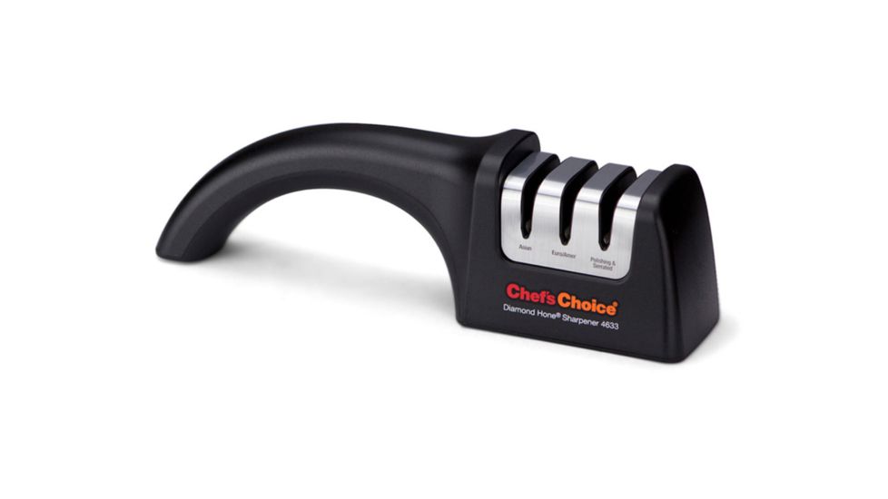 Chef's Choice Angleselect Diamond Hone 4633 3-Stage 15/20 Degrees Sharpener, 9.375 x 2.375 x 5.75 4633900