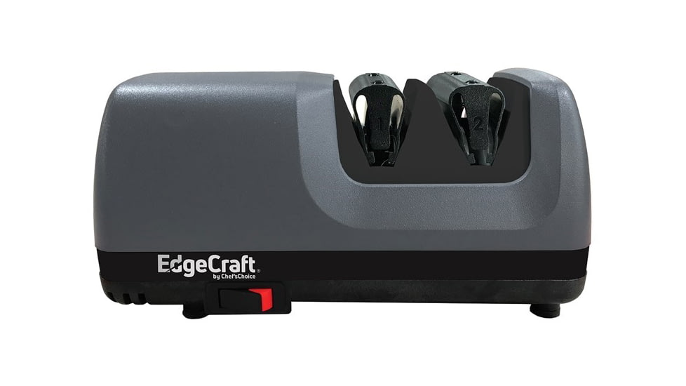 Chef's Choice EdgeCraft Model E1520 Electric Knife Sharpener, 2-Stage 15/20-Degree Dizor, SHE152GY11, Charcoal Grey, 2 Stage, SHE152GY11