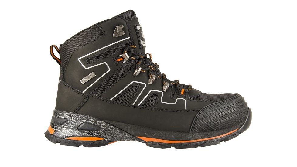 Chinook Footwear Panther Waterproof  Boots - Mens, Black/Orange, 10 8840-008-10