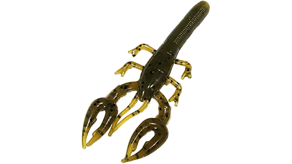 Chompers Baby Craw Hawg Soft Bait, 3.5, Green Pumpkin, BCH310-2