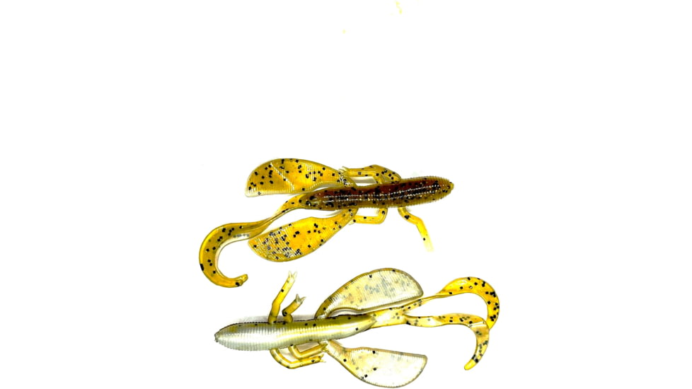 Chompers Baby Wild Hawg Soft Bait, 3.5, Green Pumpkin/Pearl Laminate, BWH310-55