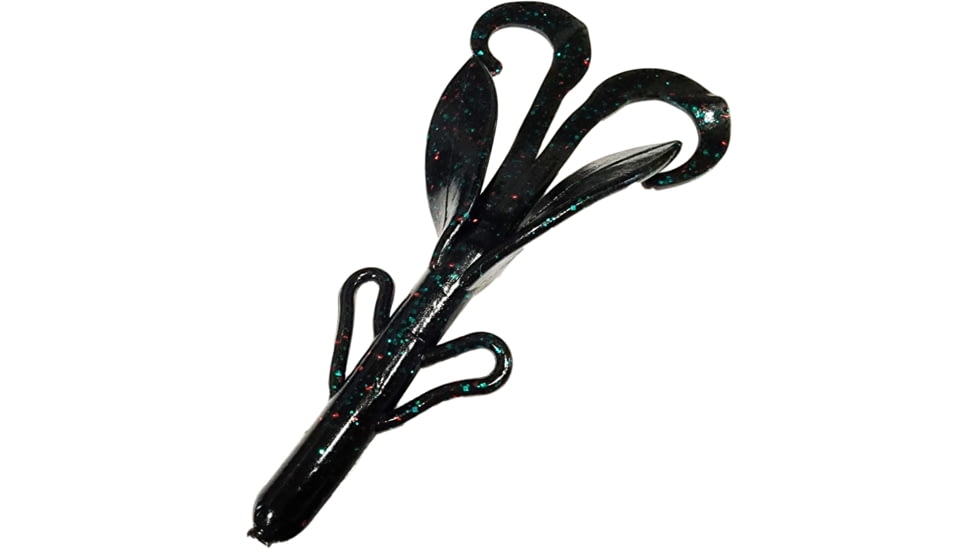 Chompers Boss Hawg Creature Bait, 1, 6in, Black Emerald, BH608-62